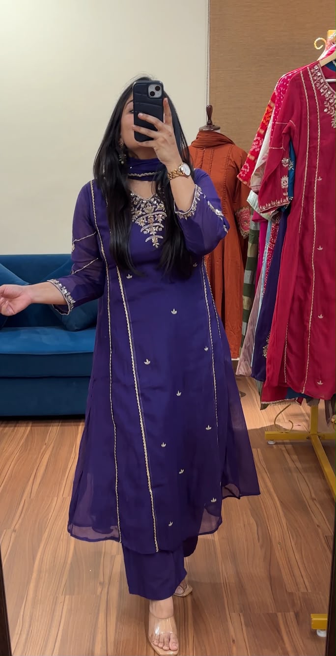 Meherbaan Mul Chanderi Suit Sets