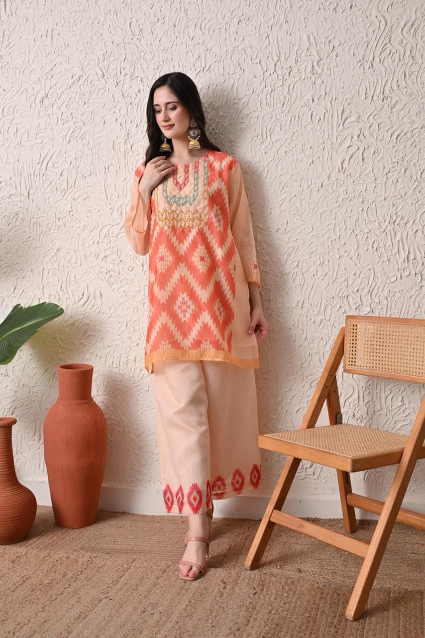 Eira Mul Chanderi Co-ord Sets