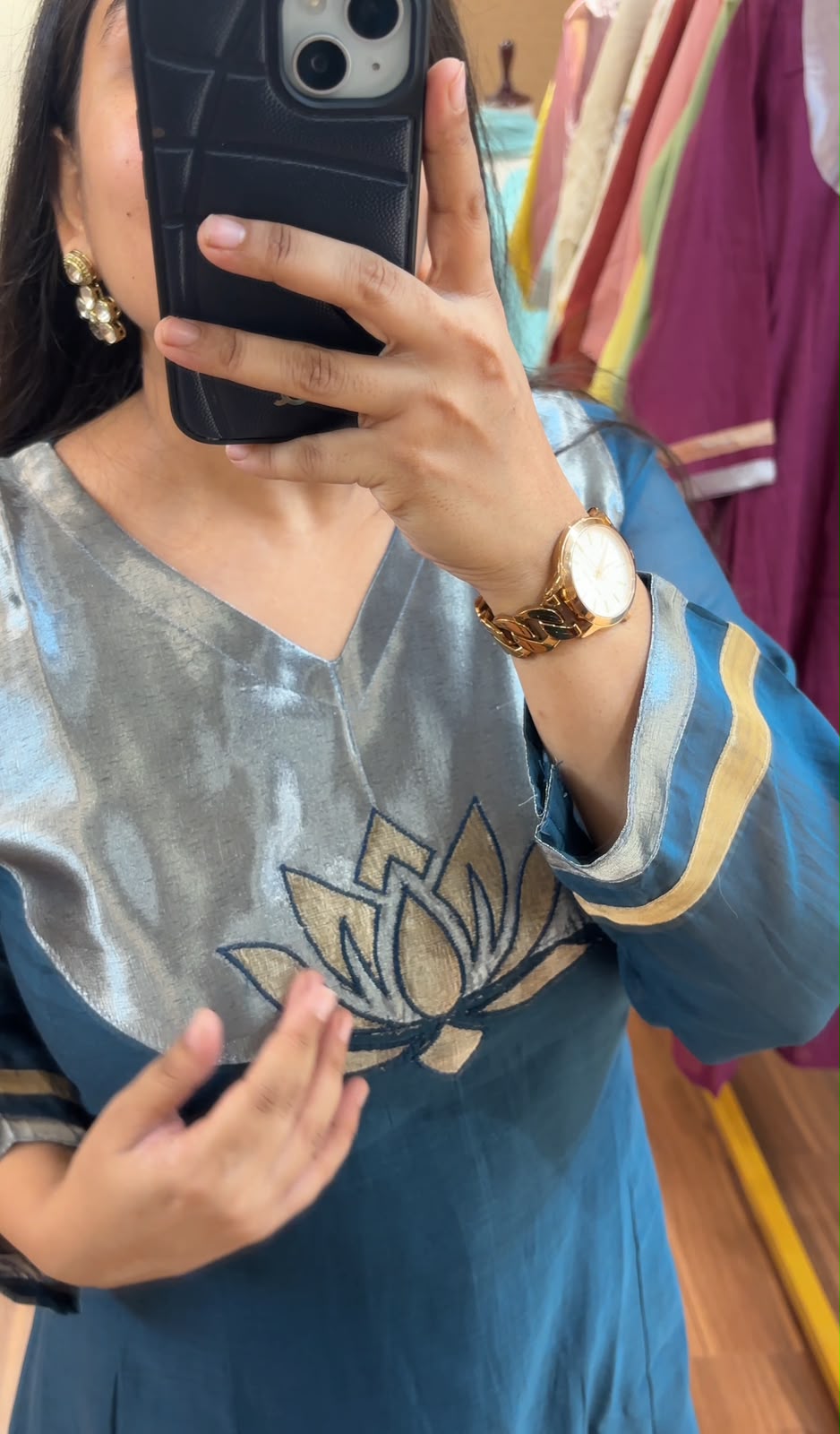 Shahi Lotus Mul Chanderi Suit Sets
