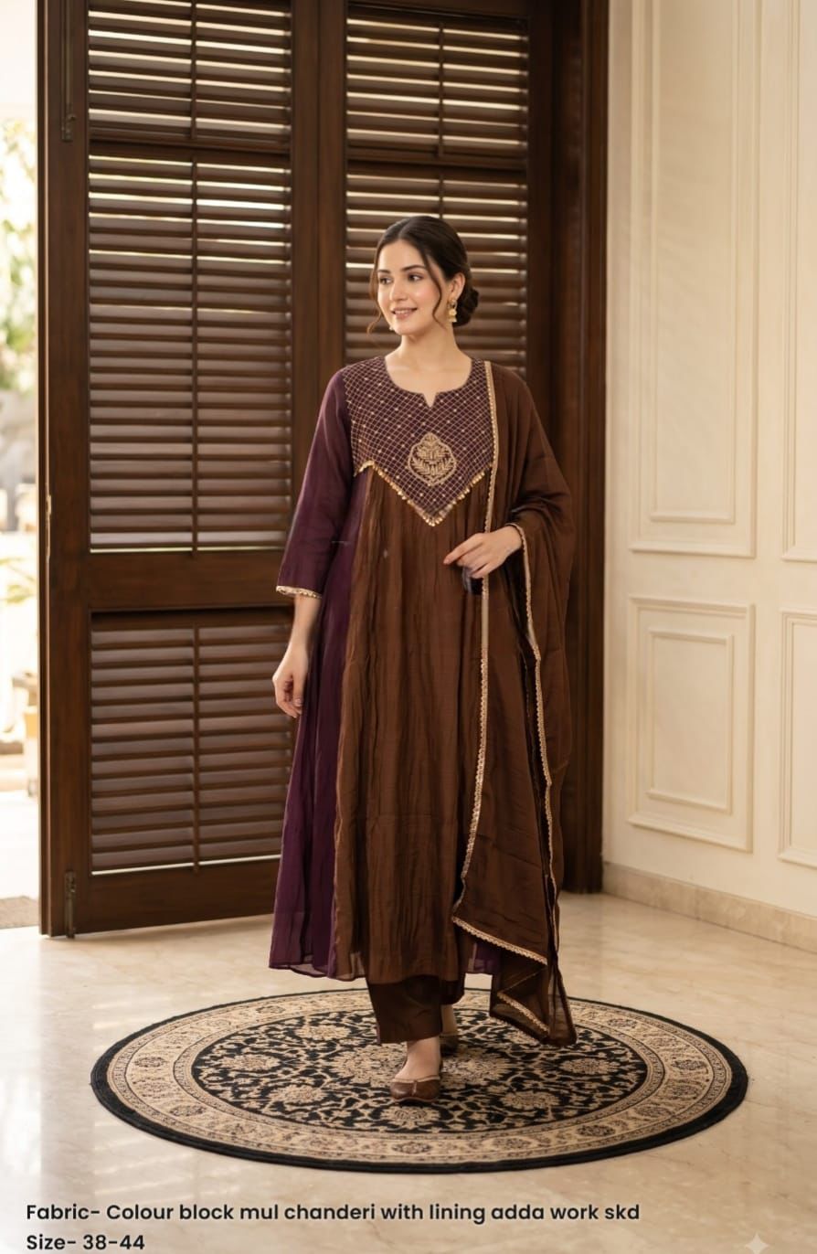 Noor Adda Mul Chanderi Suit Sets