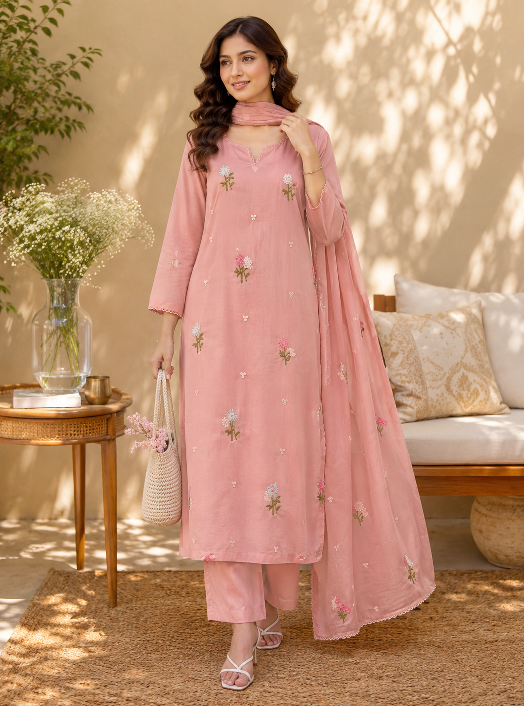 Blooming Meadow Mul Cotton Suit Sets