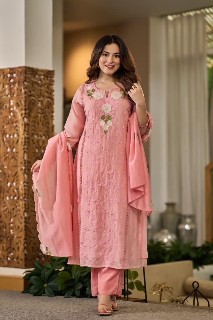 Aafreen Mul Chanderi Suit Set