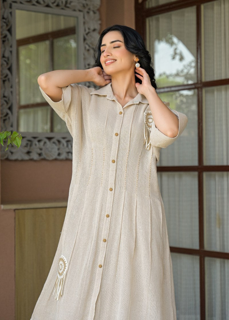 Boho Charm Jute Dress