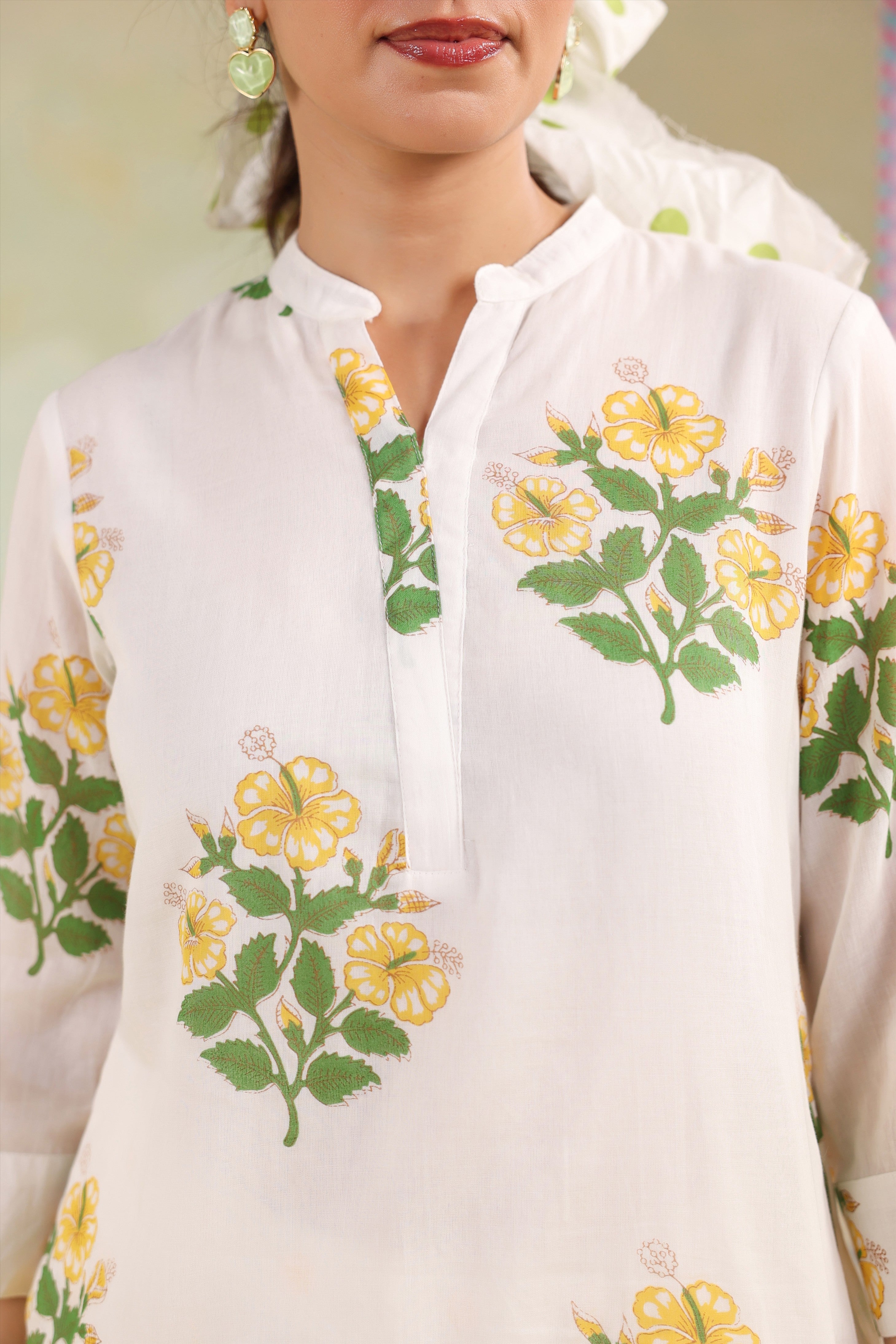 Bloom Polka Farsi Co-ord Set
