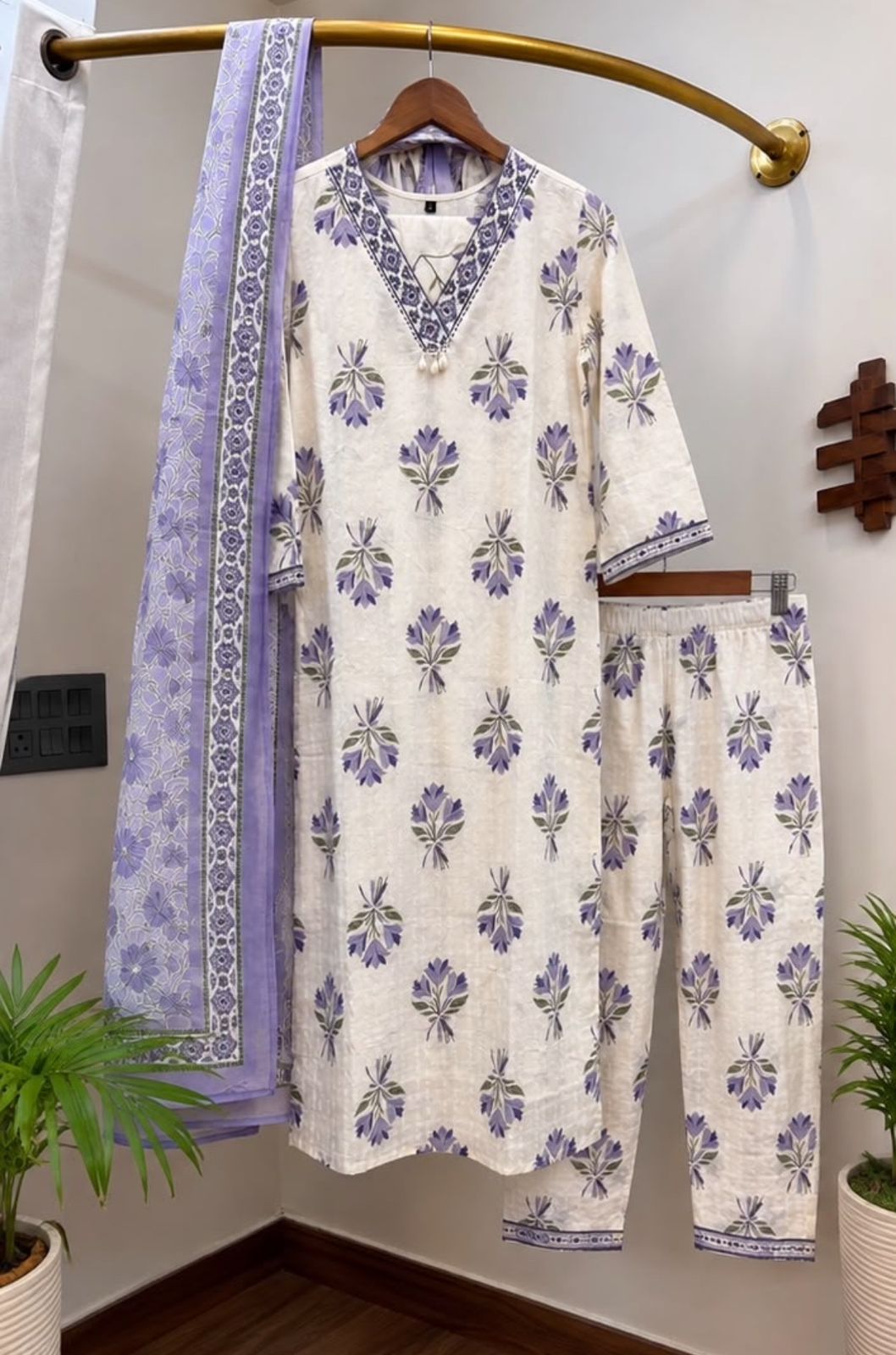 Floral Bloom Cotton Suit Sets