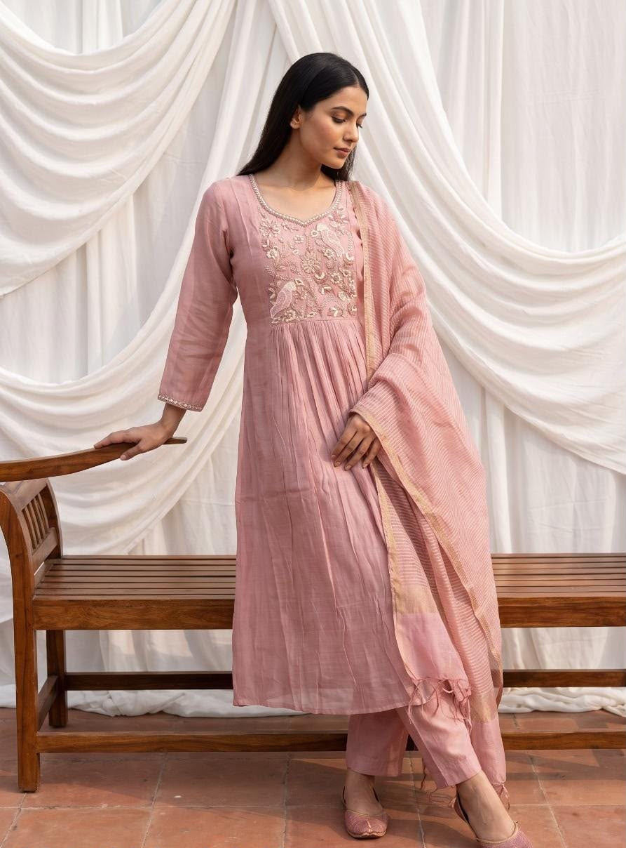 Zariya Mul Chanderi Suit Sets