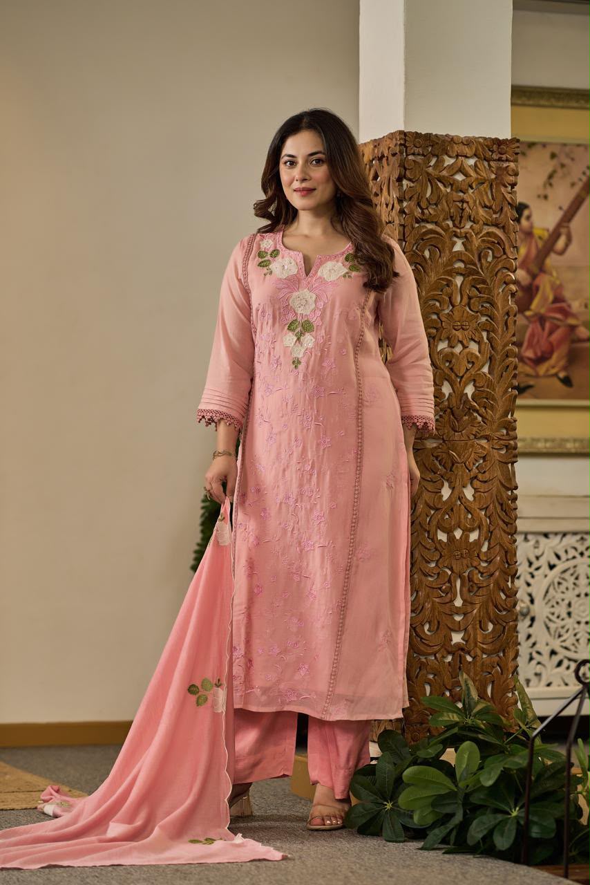 Aafreen Mul Chanderi Suit Set