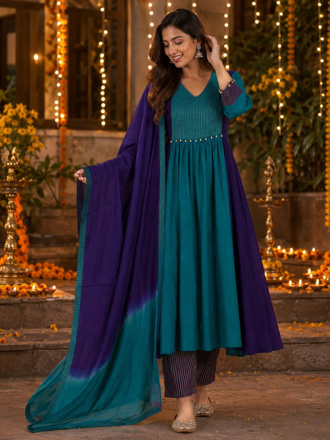 Pure Banarasi Mul Chanderi Suit Sets