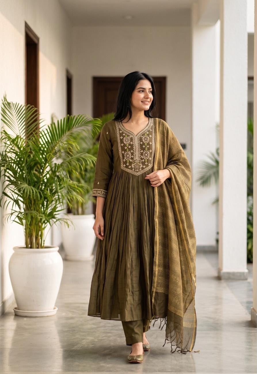 Riwaayat Adda Mul Chanderi Suit Sets