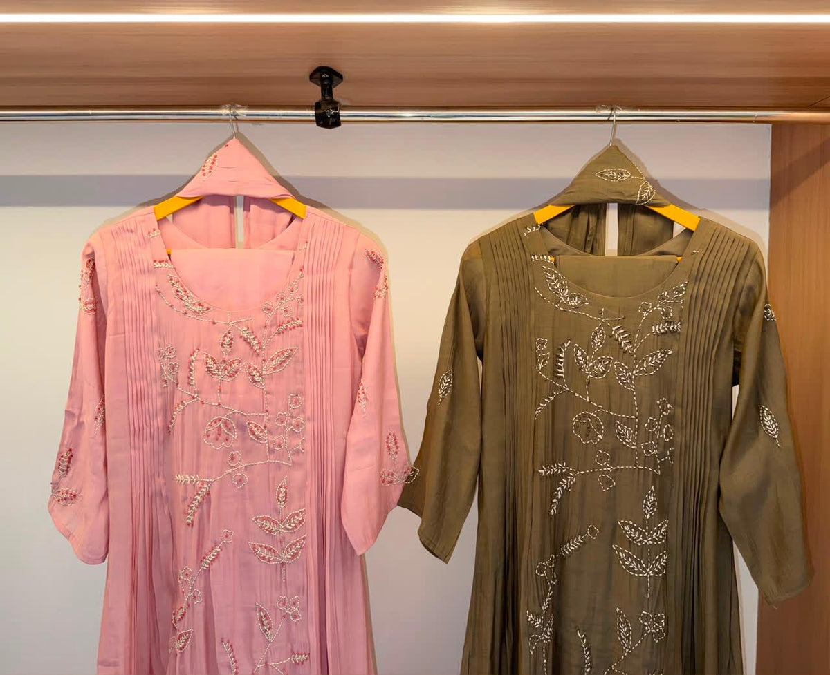Nazaakat Mul Chanderi Suit Sets