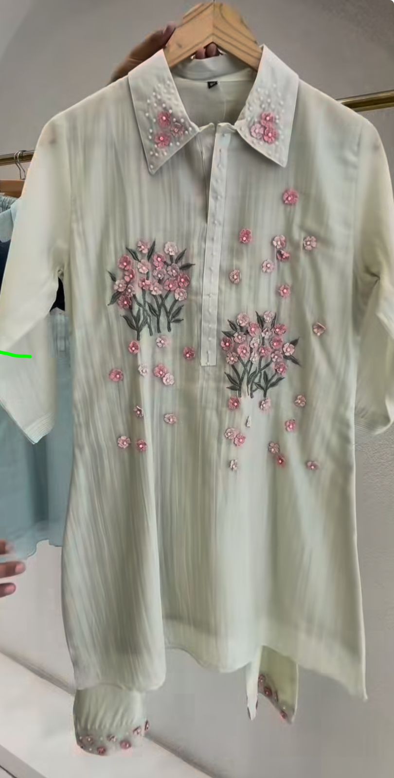 Pearl Blossom Mul Chanderi Co-ord Set
