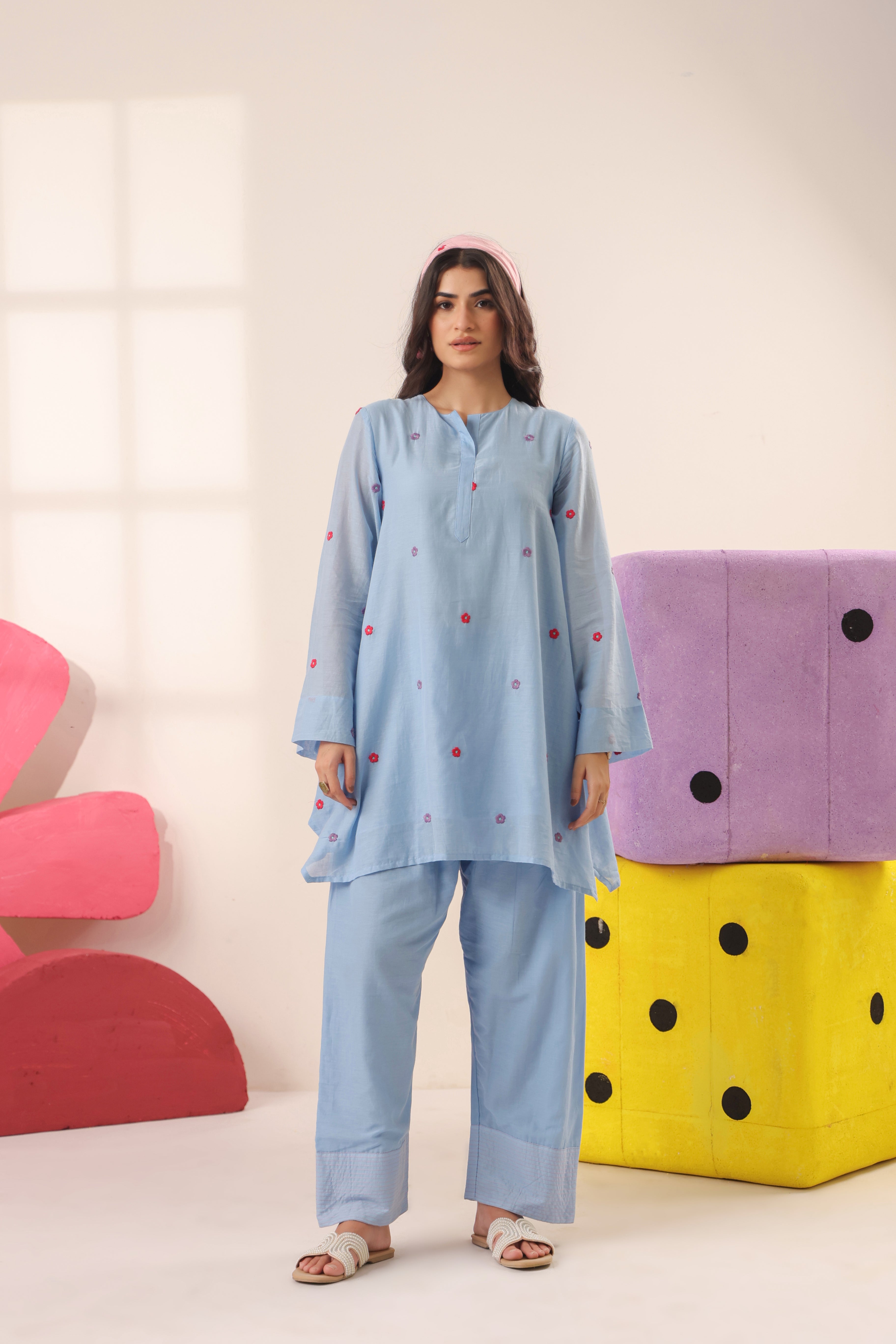 Pastel dream Farsi Co-ord Set