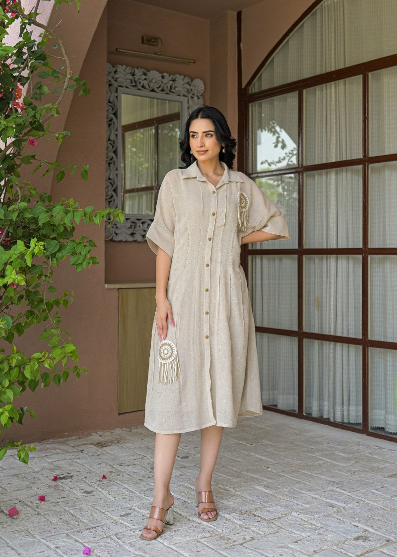 Boho Charm Jute Dress