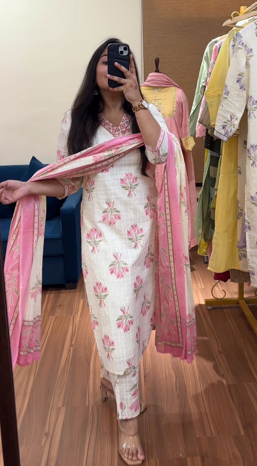 Floral Bloom Cotton Suit Sets