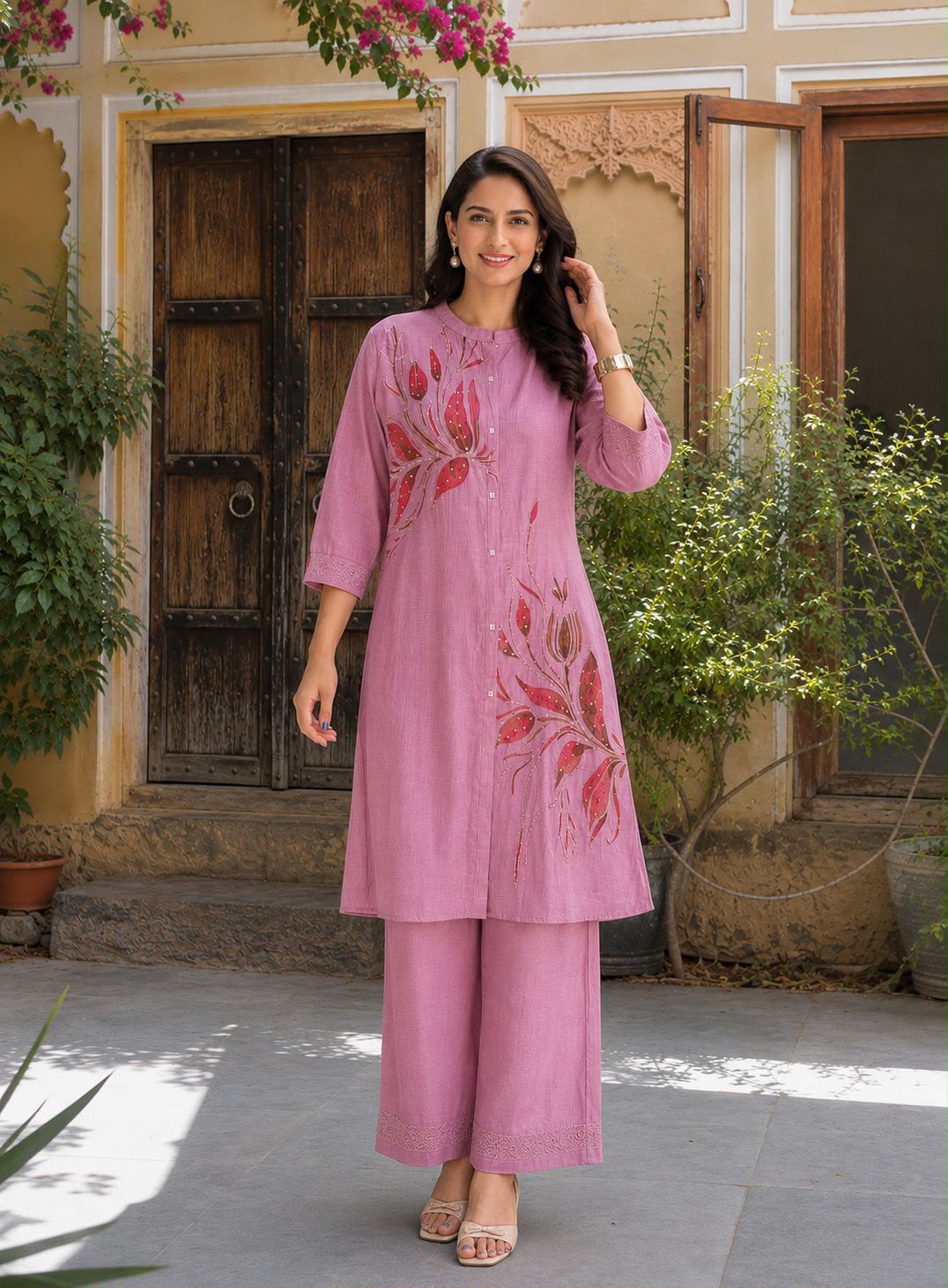 Nayra Banarasi Mul Chanderi Co-ord Sets