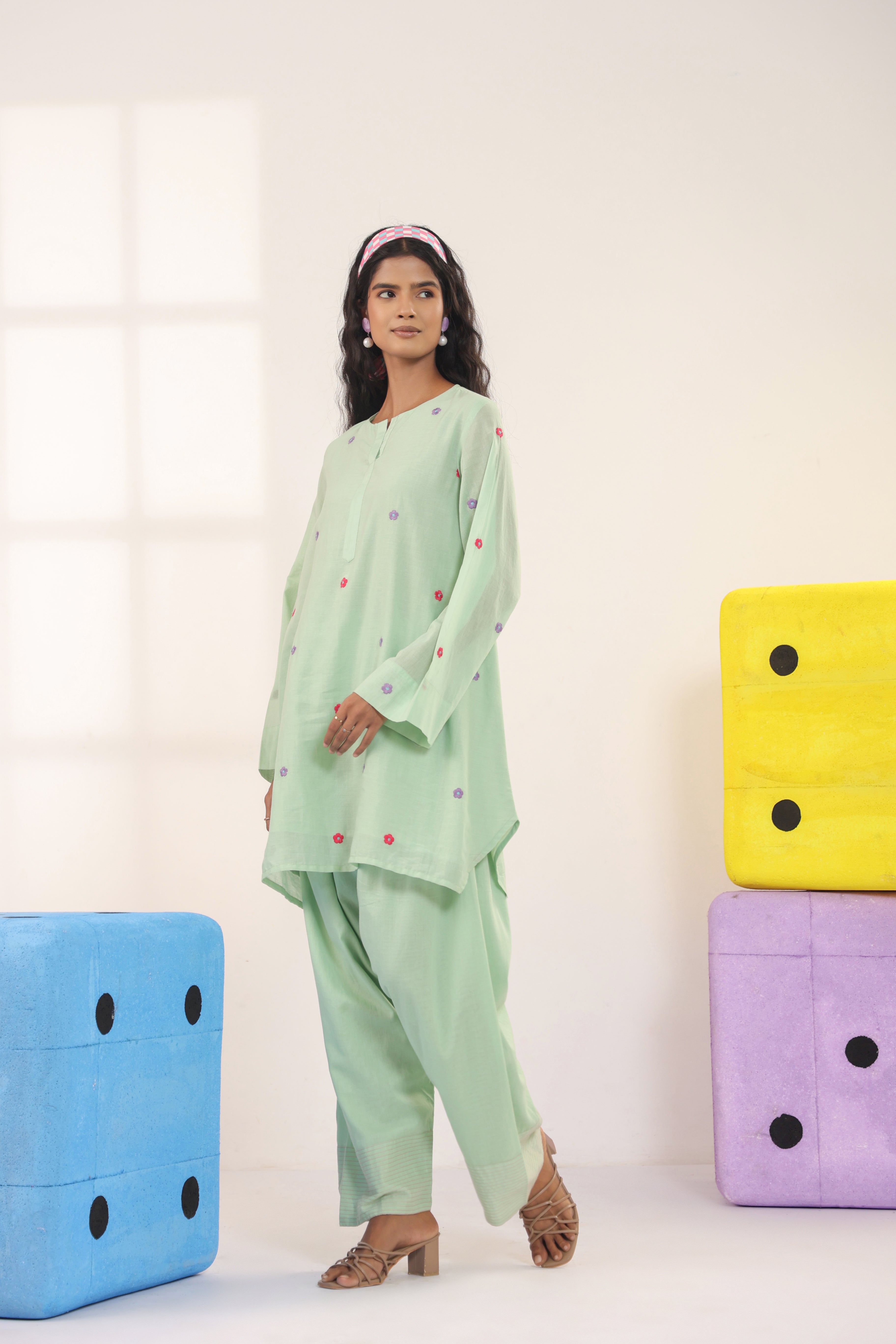 Pastel dream Farsi Co-ord Set