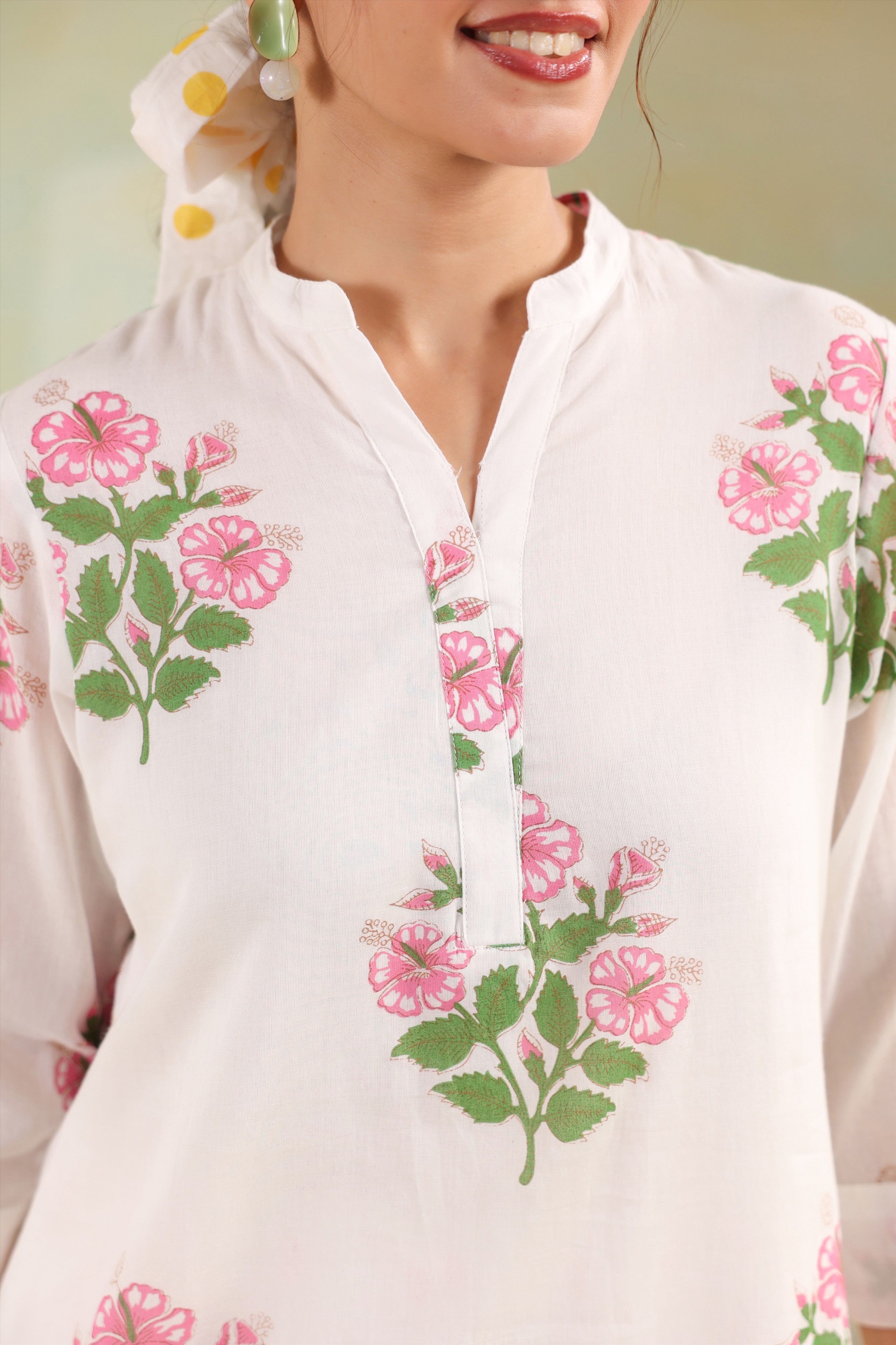 Bloom Polka Farsi Co-ord Set