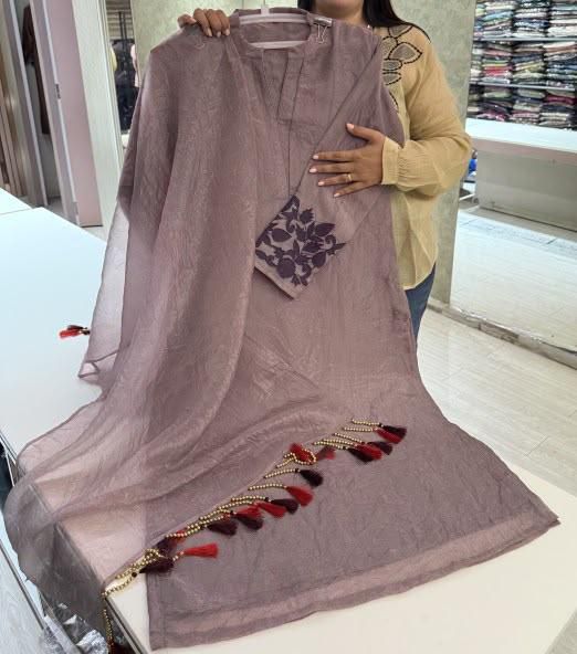 Misty Elegance Glass Tissue Suit Sets