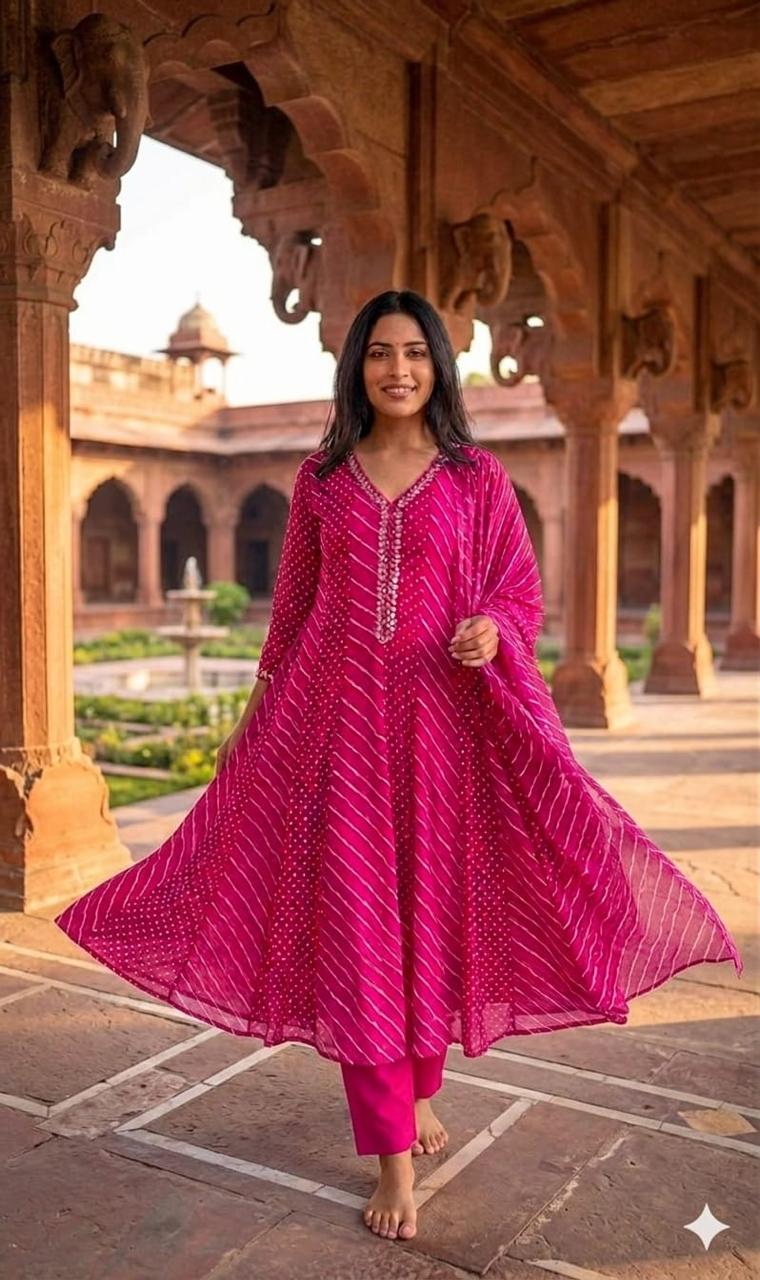 Rangrez Leher Mul Cotton Suit Sets