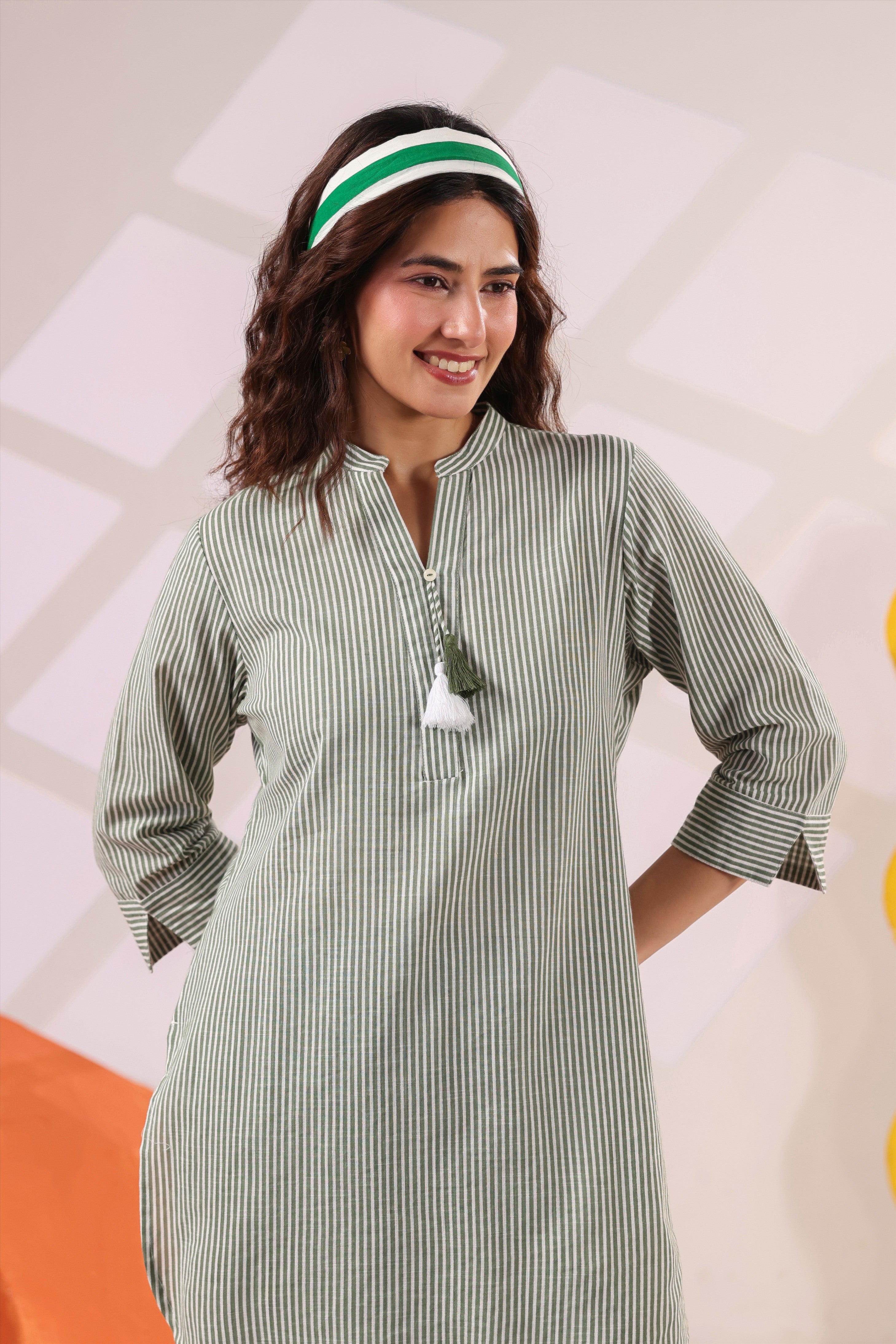 Classic Stripe Farsi Co-ord Set