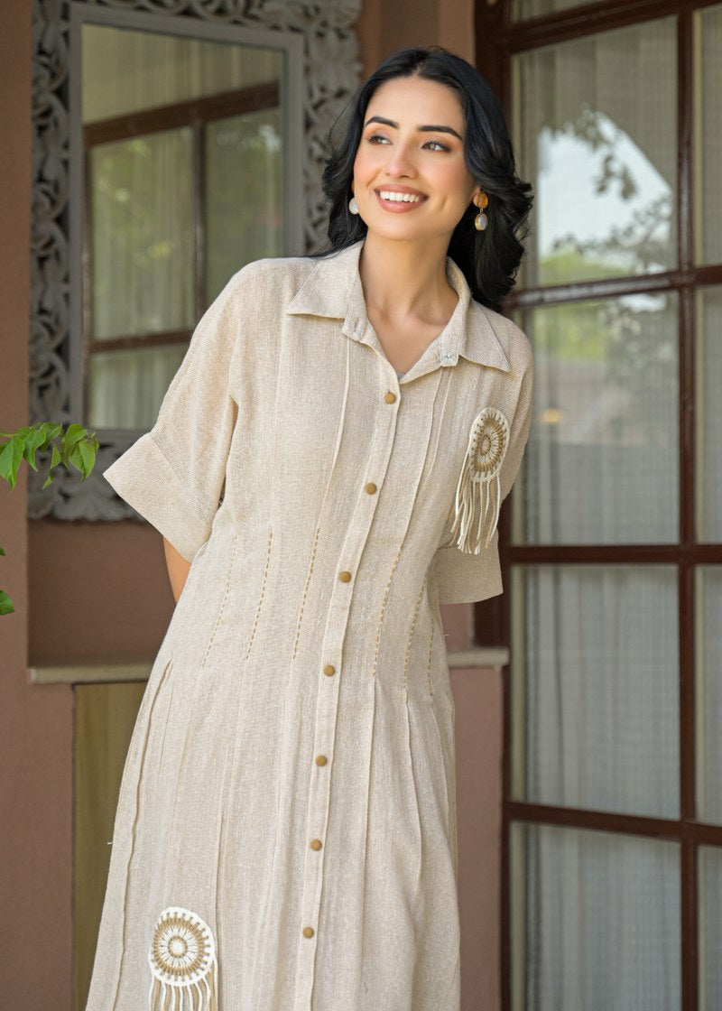 Boho Charm Jute Dress
