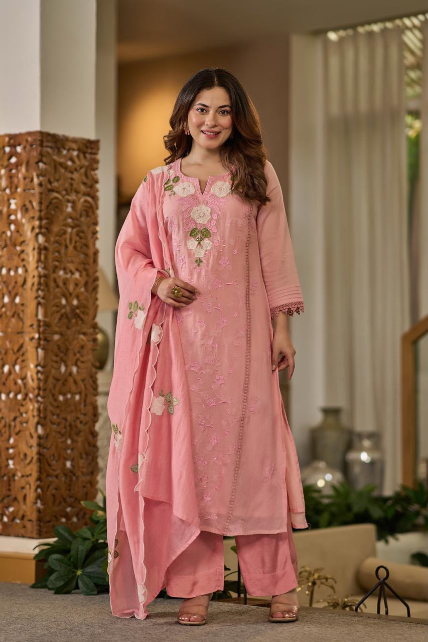 Aafreen Mul Chanderi Suit Set
