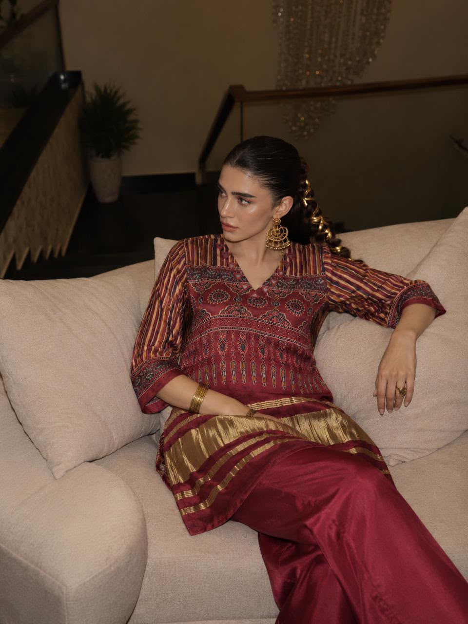 Elegant Bandhani Gajji Silk Co-ord Sets