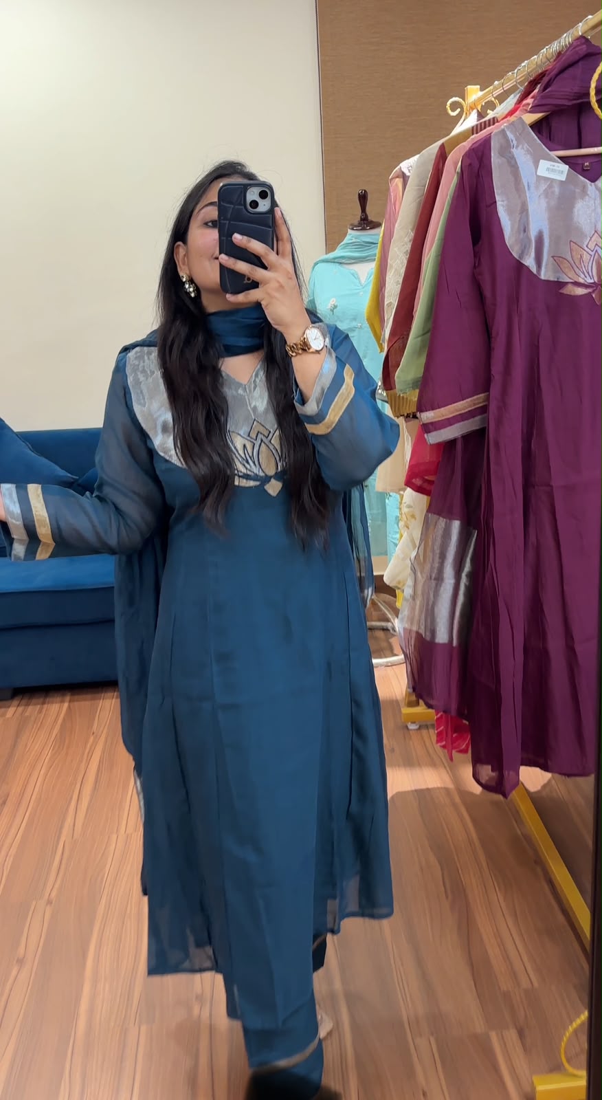 Shahi Lotus Mul Chanderi Suit Sets