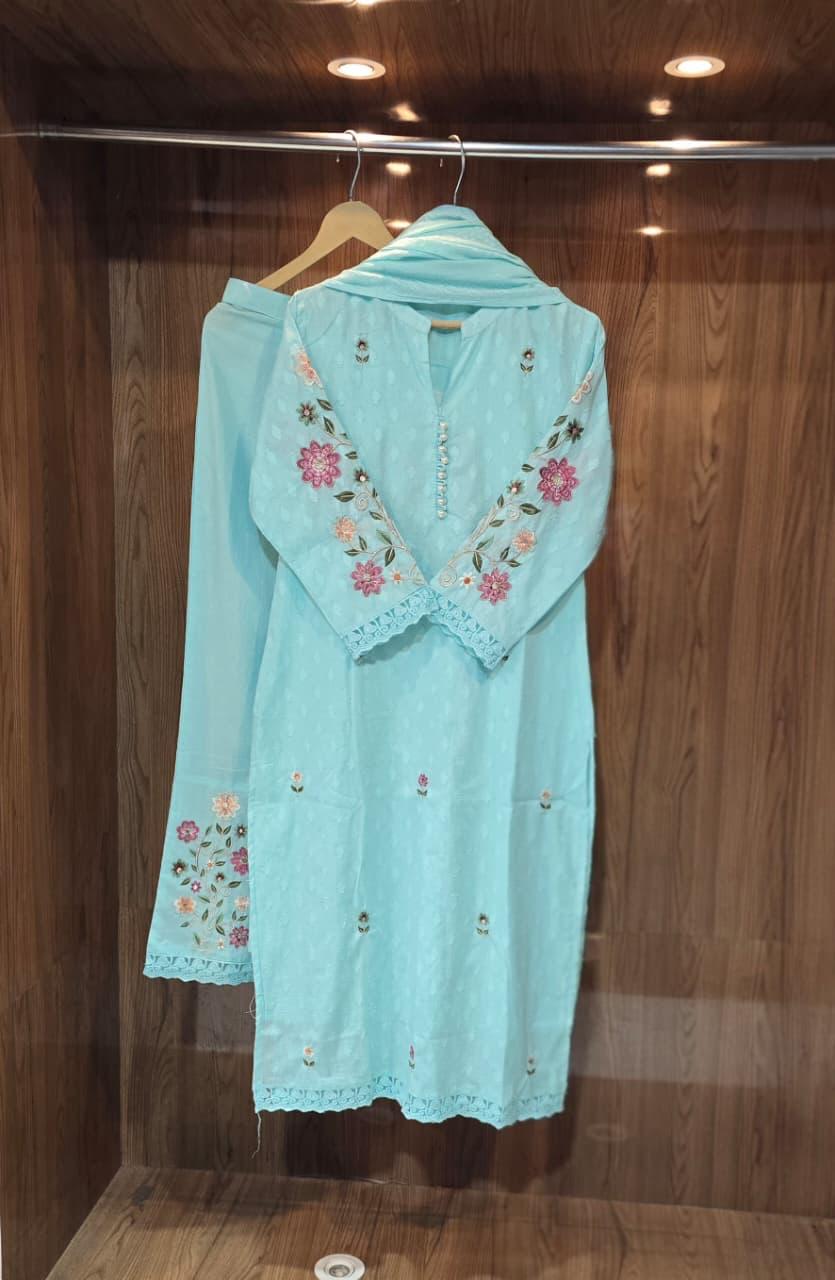 Pure Dobby Mercerized Cotton Suit Sets