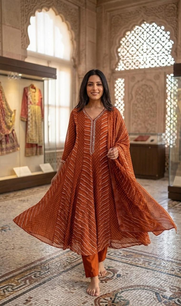 Rangrez Leher Mul Cotton Suit Sets