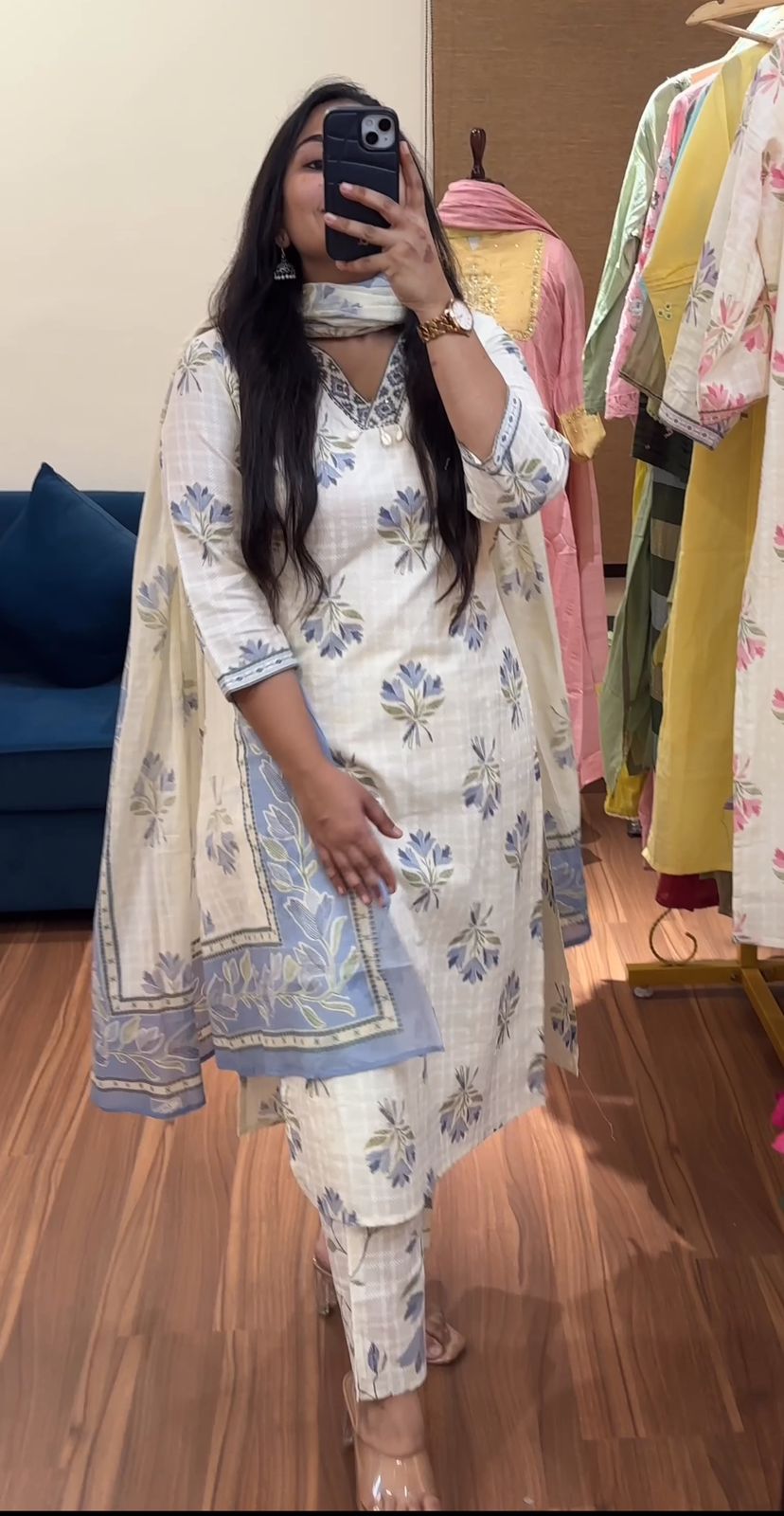 Floral Bloom Cotton Suit Sets