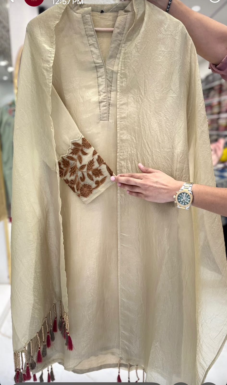 Misty Elegance Glass Tissue Suit Sets