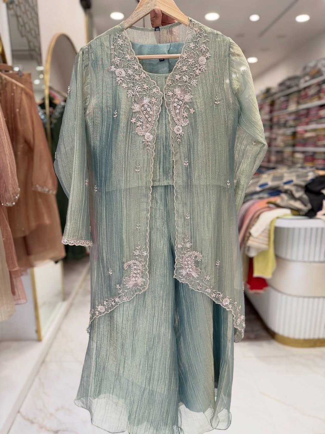 Elara Banarasi Crush Co-ord Set