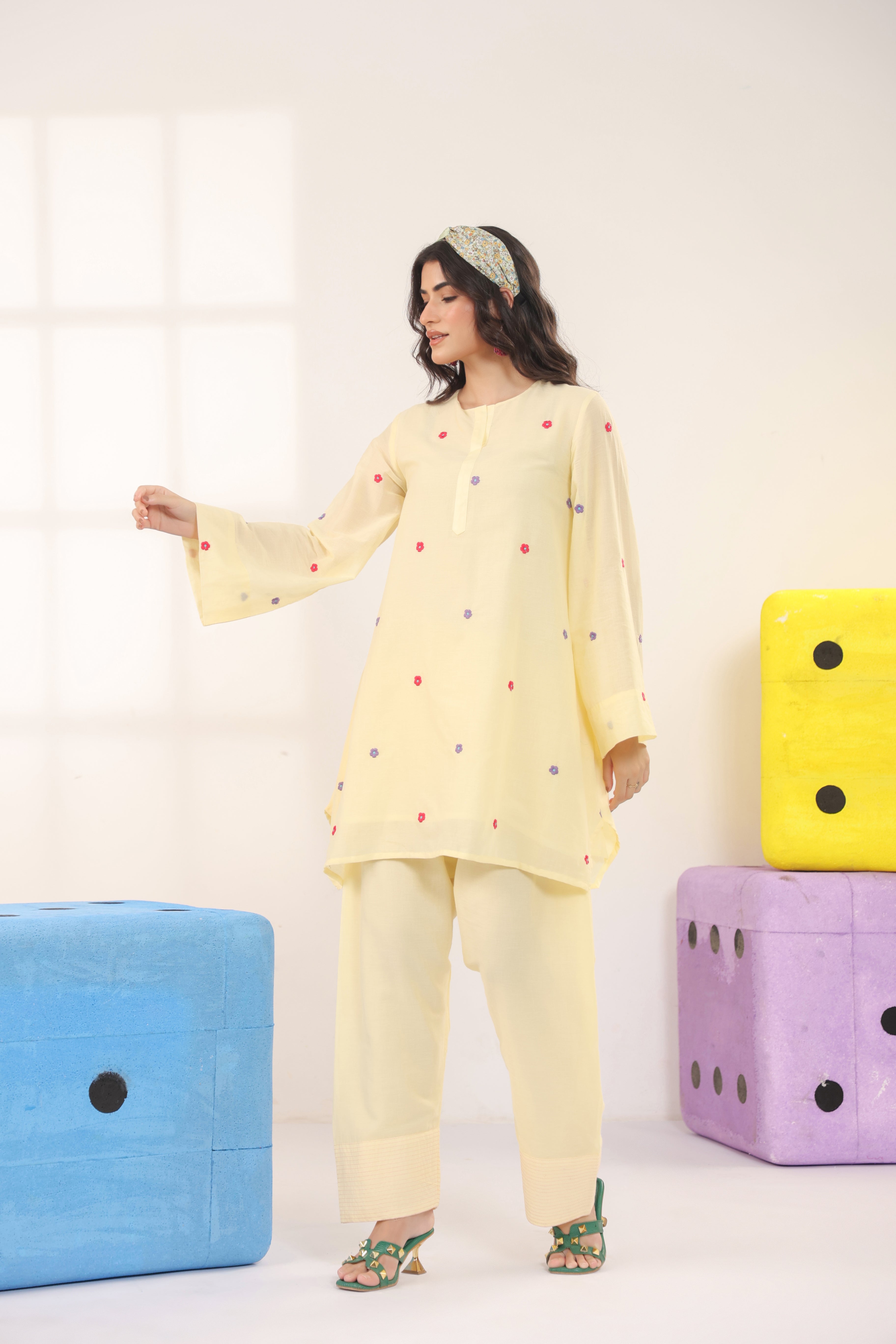 Pastel dream Farsi Co-ord Set