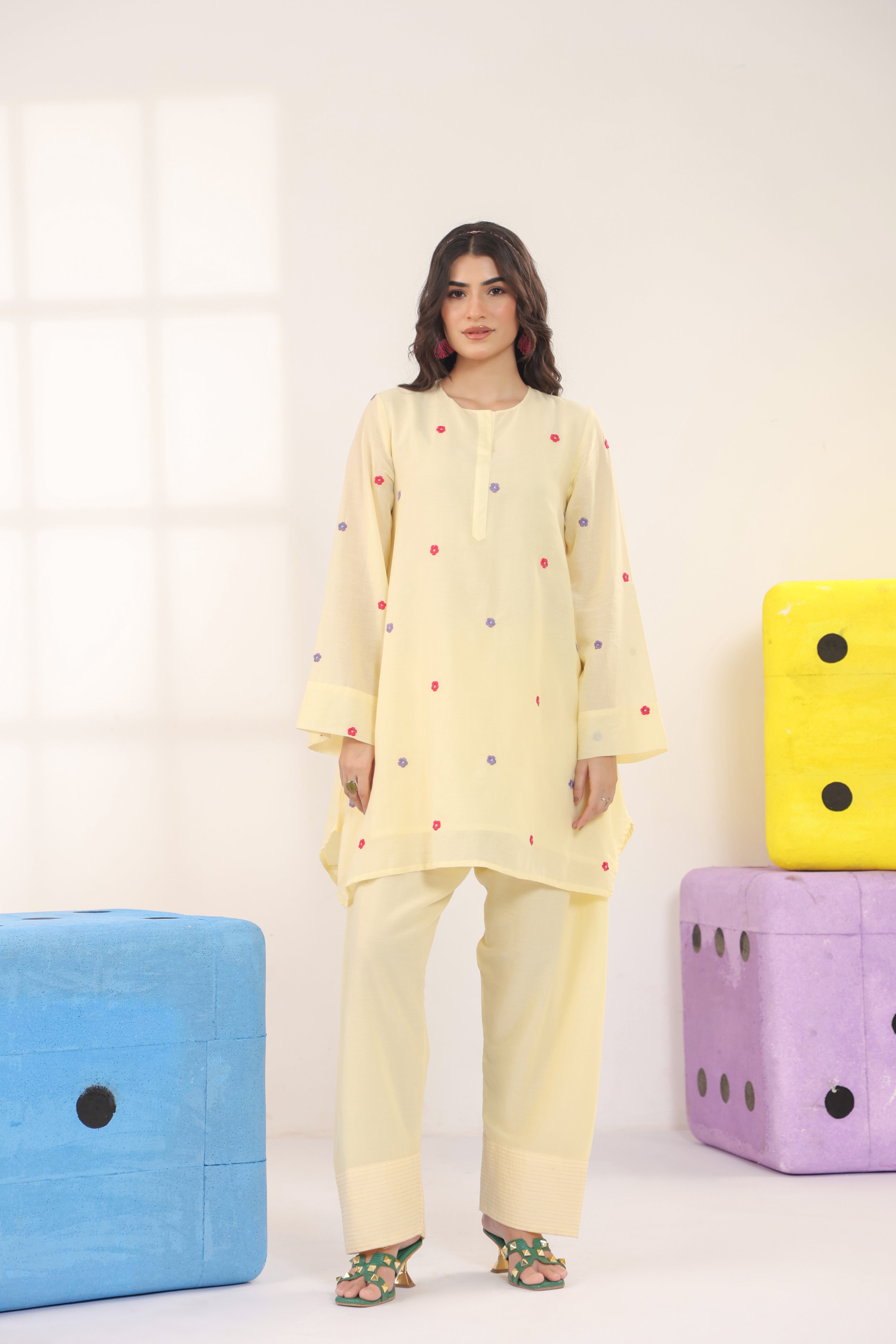 Pastel dream Farsi Co-ord Set