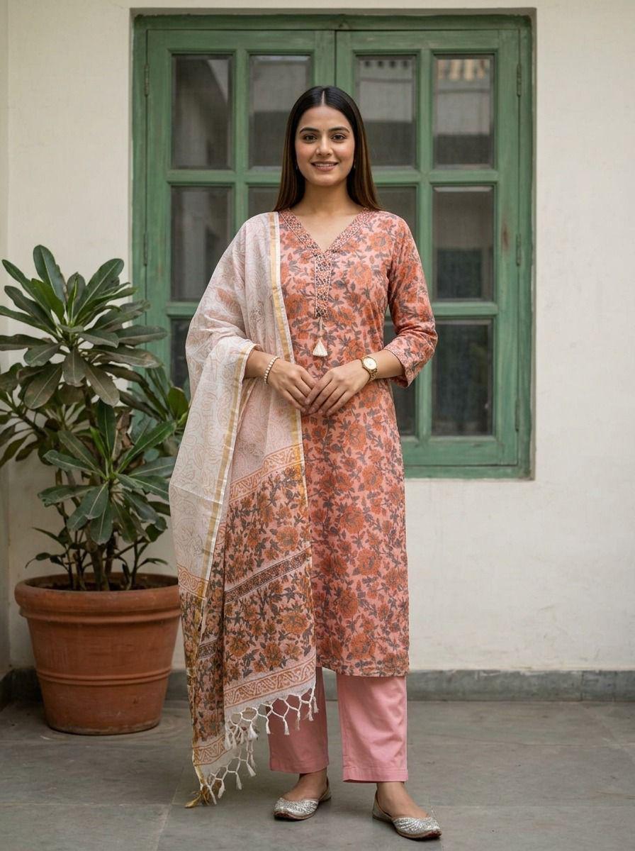 Vasundhara Kota Doriya Suit Set
