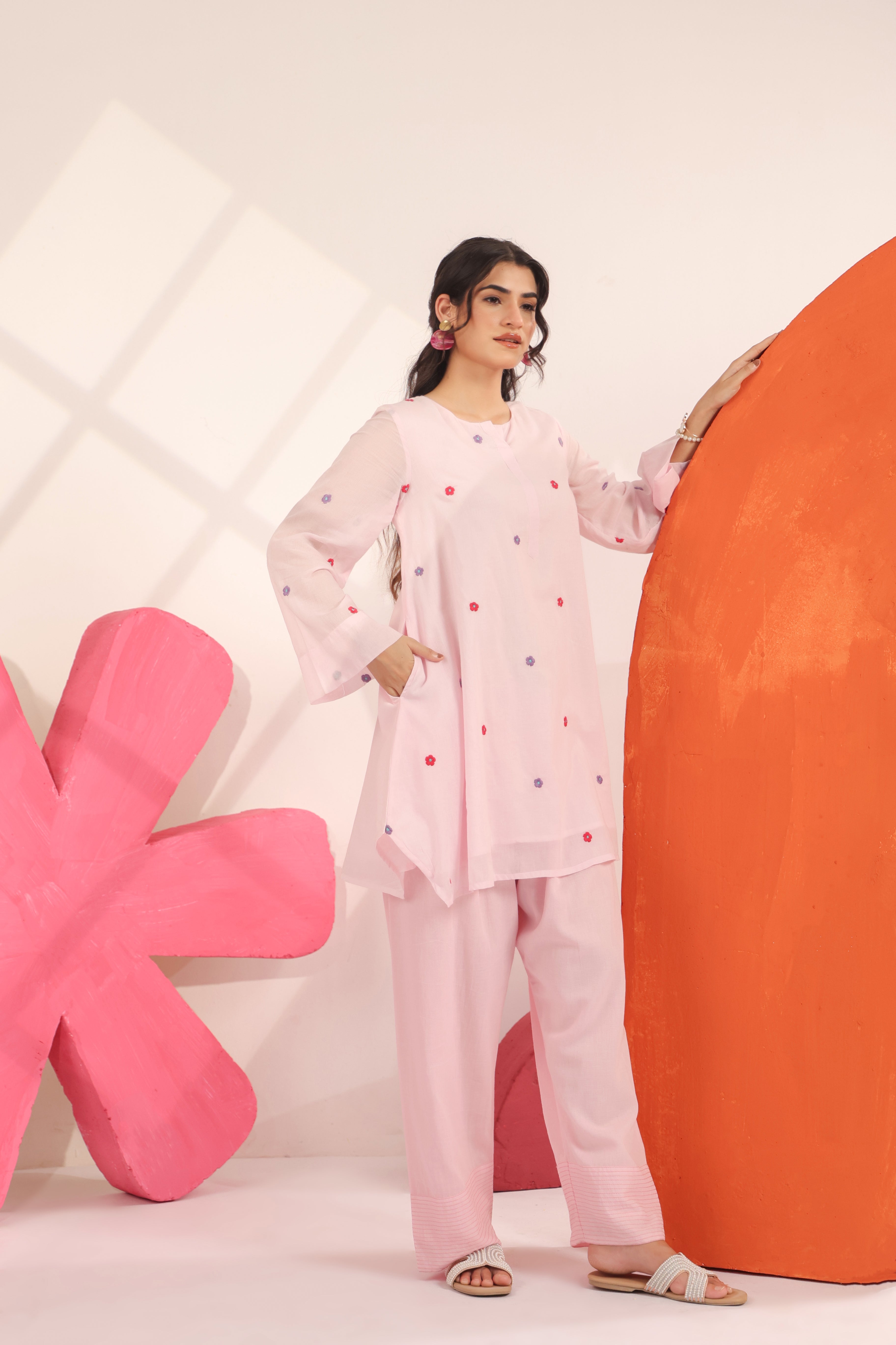 Pastel dream Farsi Co-ord Set