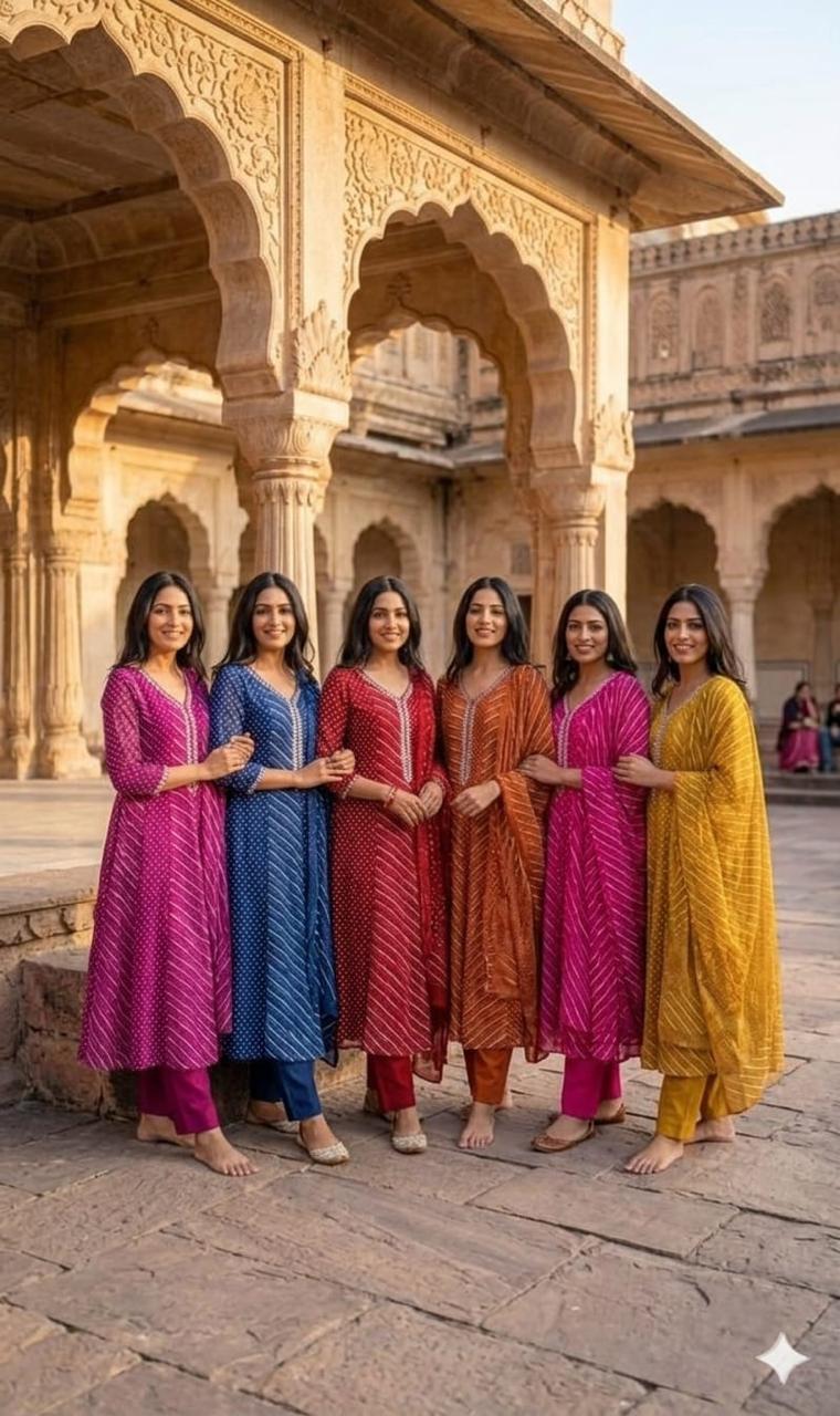 Rangrez Leher Mul Cotton Suit Sets