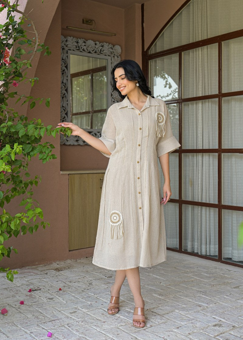 Boho Charm Jute Dress