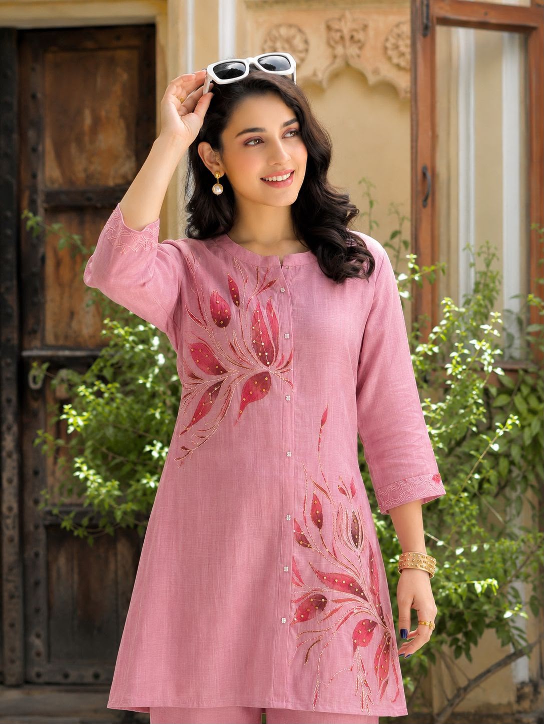 Nayra Banarasi Mul Chanderi Co-ord Sets