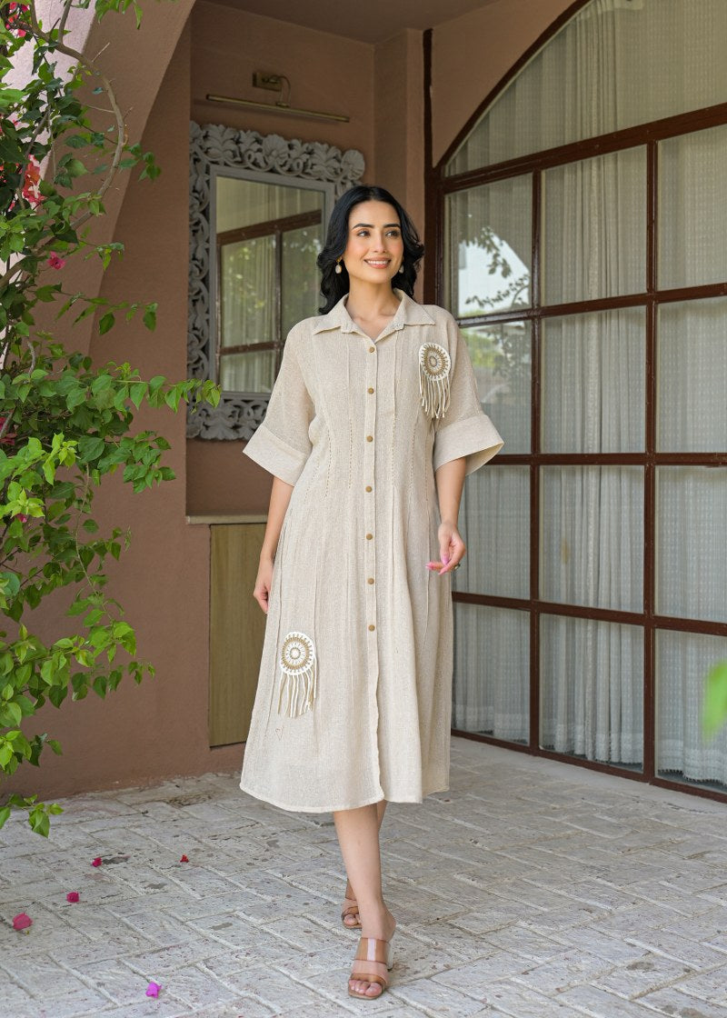 Boho Charm Jute Dress