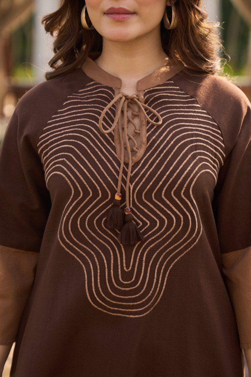 Mocha Muse Cotton Linen Co-ord Set