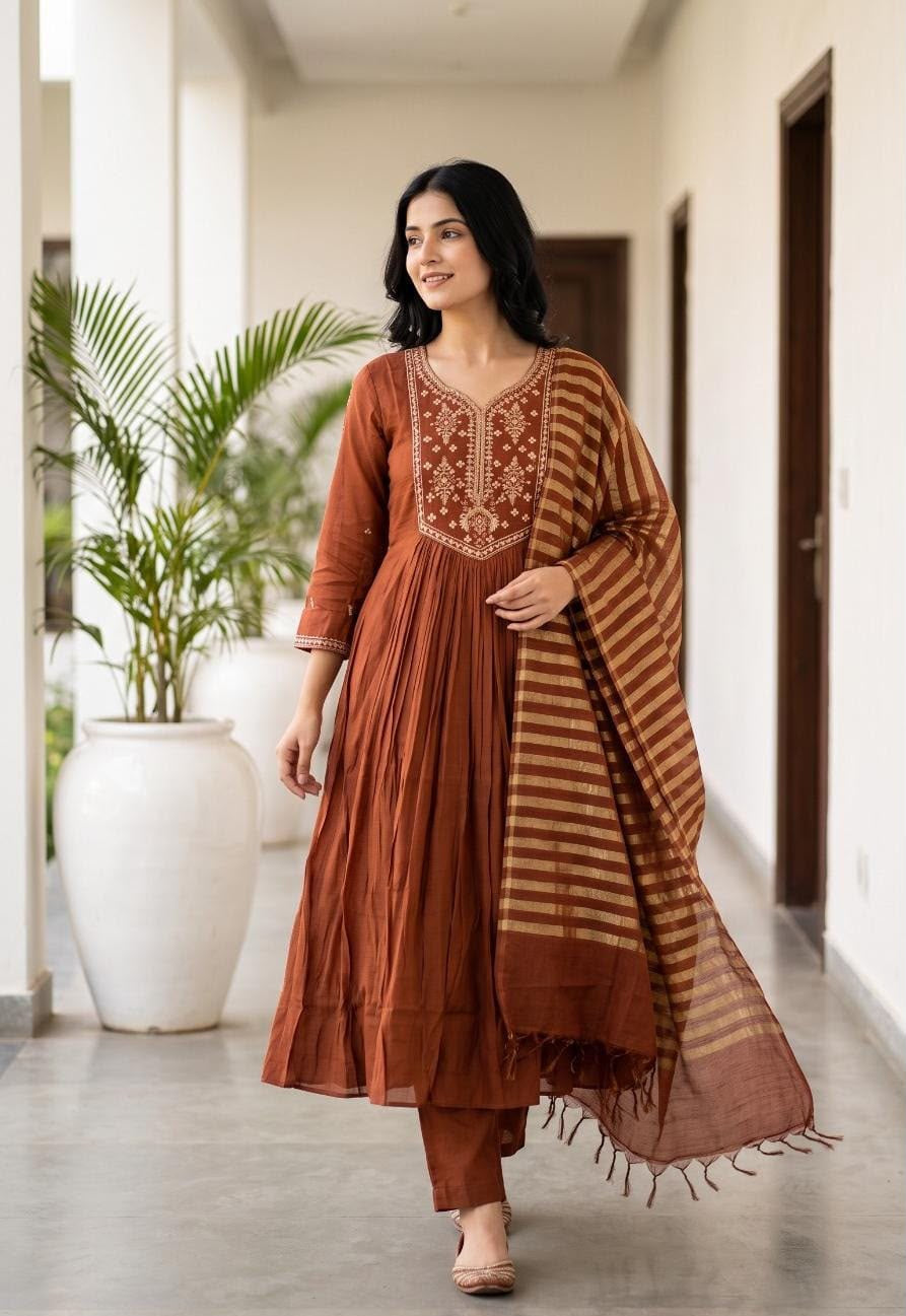 Riwaayat Adda Mul Chanderi Suit Sets