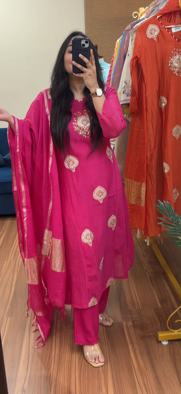 Rajwada Banarasi Mul Chanderi Suit Sets