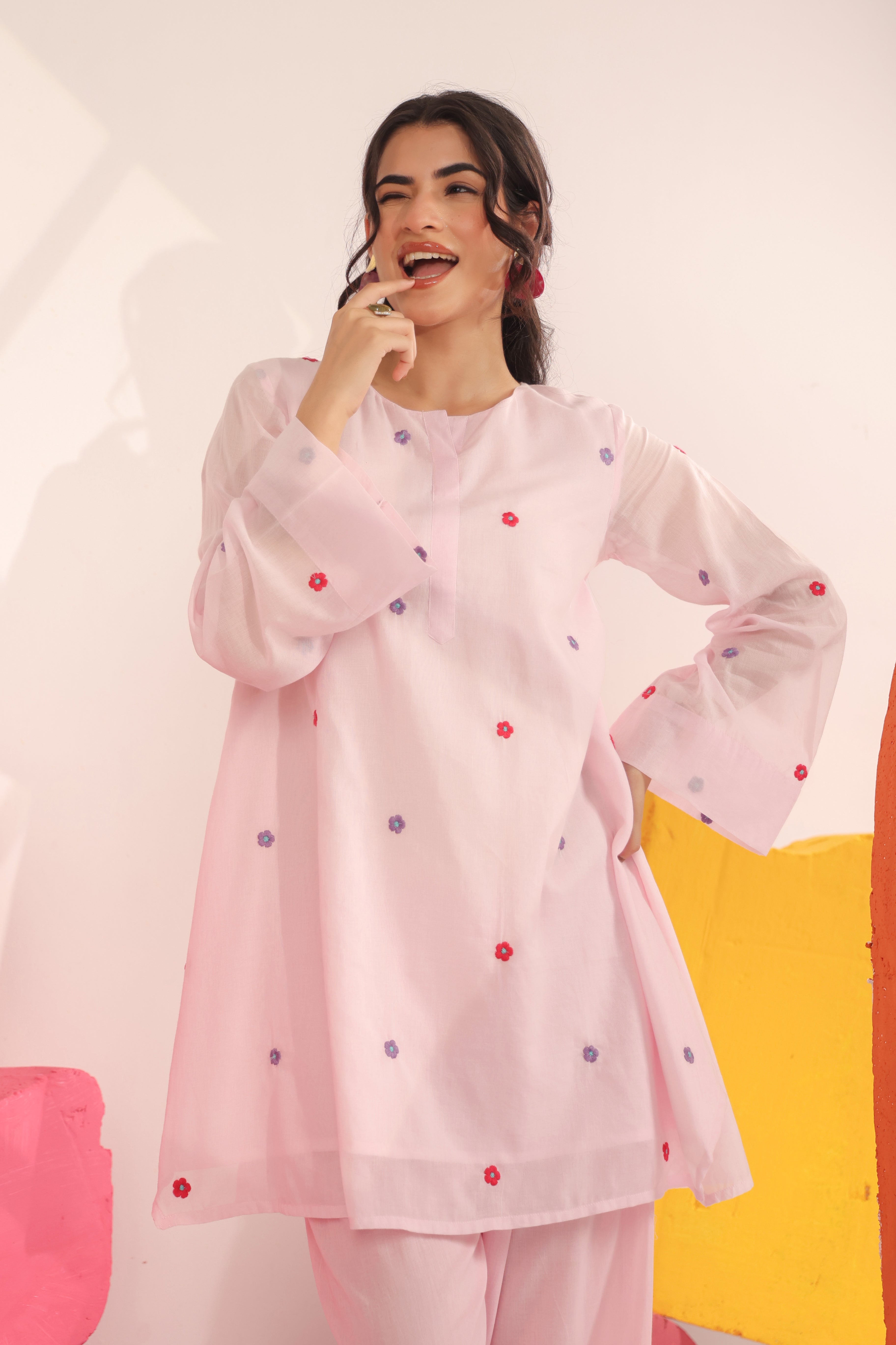 Pastel dream Farsi Co-ord Set