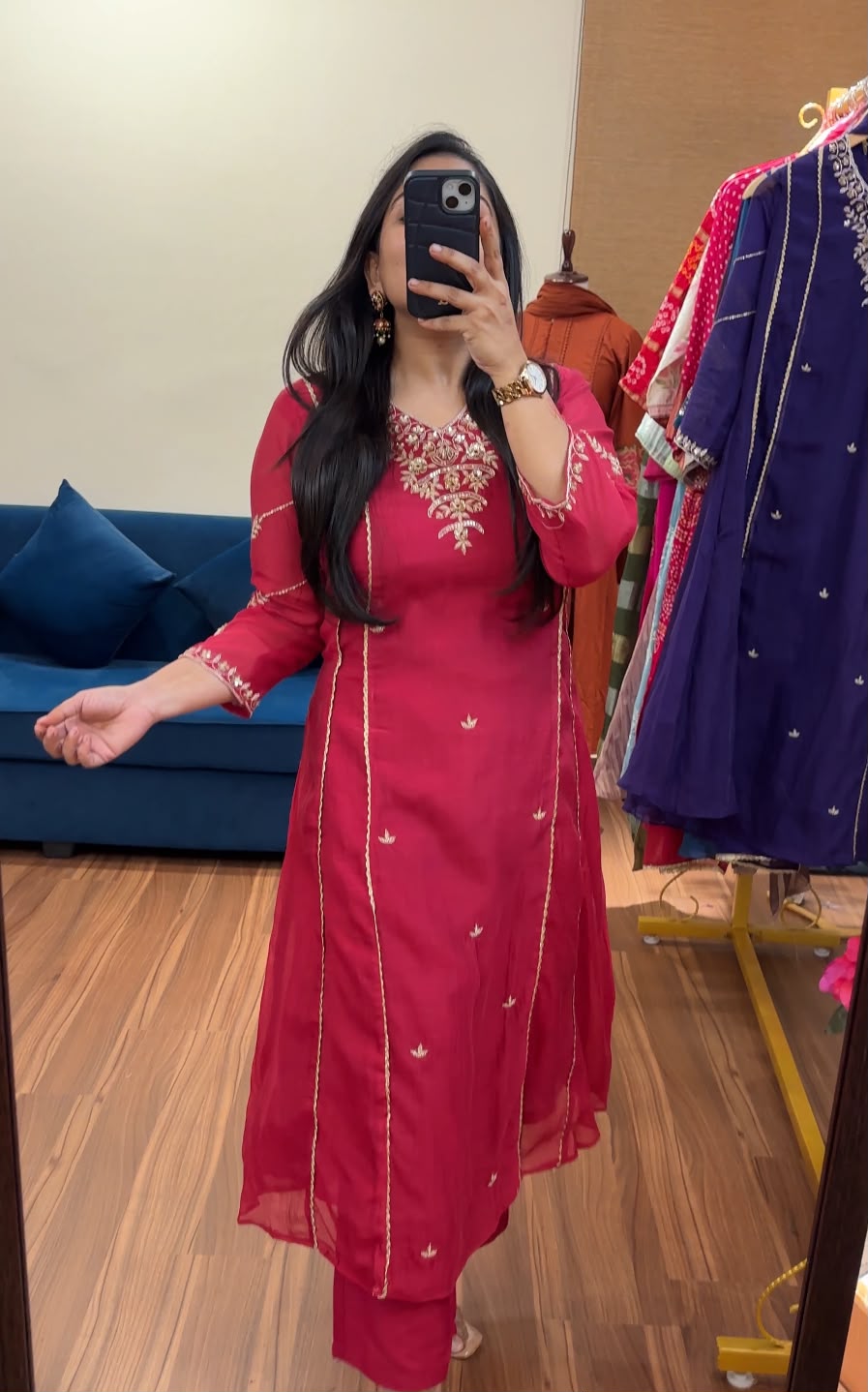 Meherbaan Mul Chanderi Suit Sets