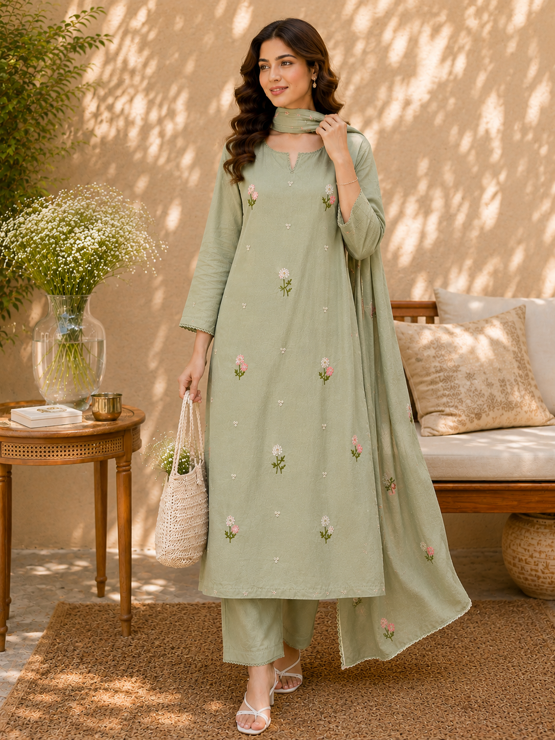 Blooming Meadow Mul Cotton Suit Sets