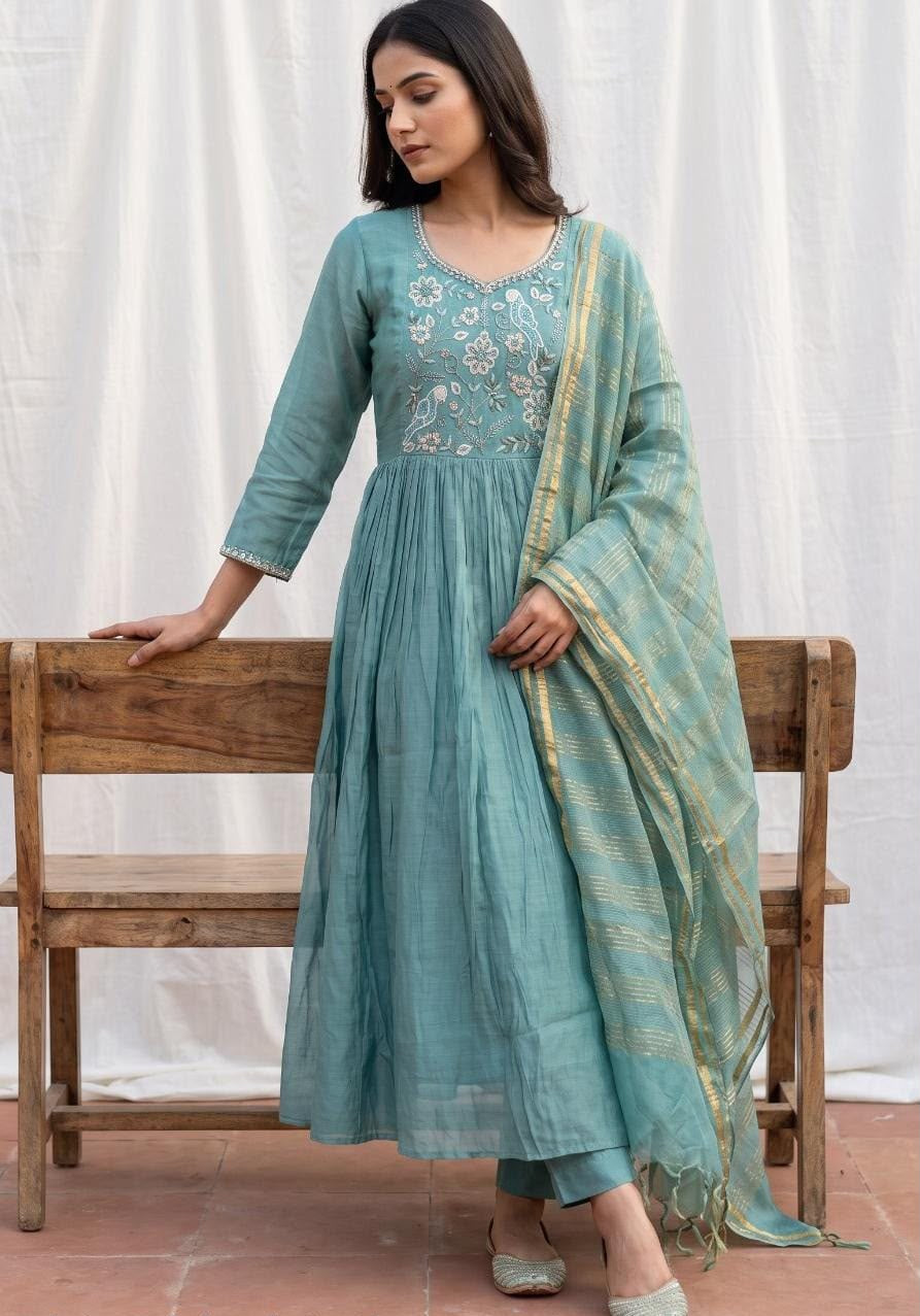 Zariya Mul Chanderi Suit Sets