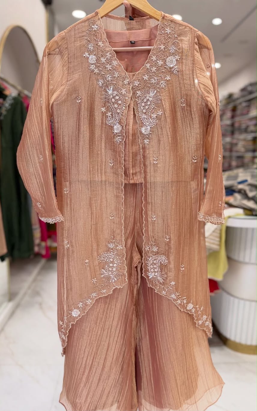 Elara Banarasi Crush Co-ord Set