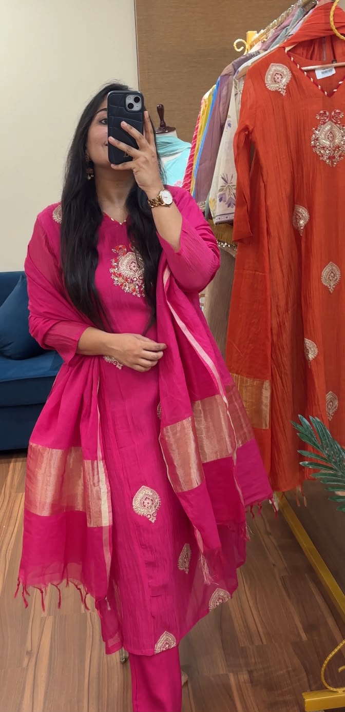 Rajwada Banarasi Mul Chanderi Suit Sets
